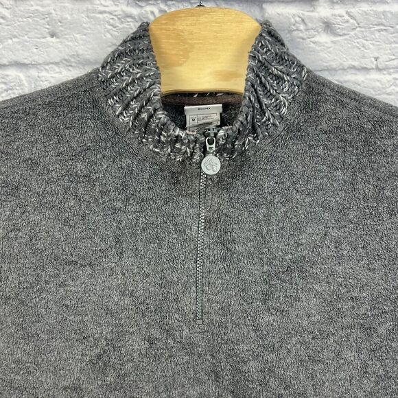 The Disney Store Sweater Womens Dark Gray 1/4 Zip Winnie The Pooh Fleece Medium - Picture 5 of 8